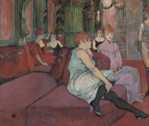 @Musée Toulouse-Lautrec - Le Salon de la Rue des Moulins - 1894 - Huile sur toile